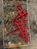 9200lb Ratchet Binders,3/8-20ft. G70 Chains, 5-Ratchet Binders & 10-3/8 20ft. G70 Chains