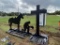 Praying cowboy with cross