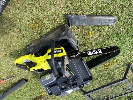 Ryobi 40V Chain Saw Battery & Charger