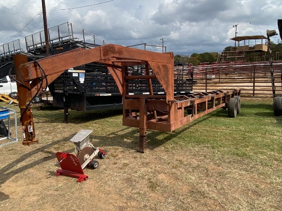 5-Bale Hay Trailer , individual dump