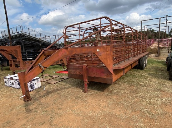 6x24 Stock Trailer 2 Cut Gates Good Shape