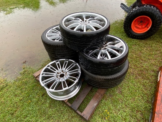 6-22" 6 Lug 5 with Tires