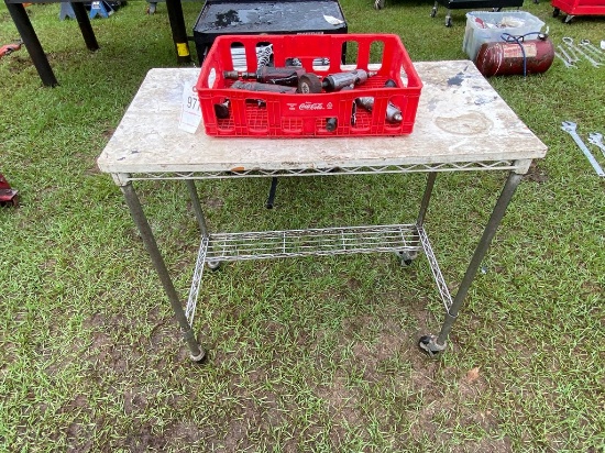 table with air tools