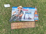 Coors light, Cowboy metal signs
