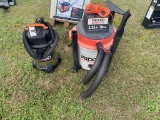Ridgid 16 gallon & 5 gallon Shop vac