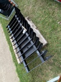 New Skid Steer Quick Attach Root Rake