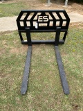 New Express Steel 4ft. Quick Attach Pallet forks 4000 lb Capacity with step one year warranty on wel