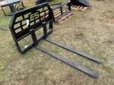New Express Steel 5ft. Quick Attach Pallet forks 6600lb Capacity, 1 year warranty on welds made in u