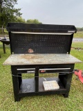 Craftsman tool bench with content
