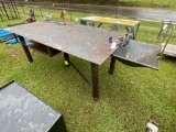 Large HD metal Shop Table with vise
