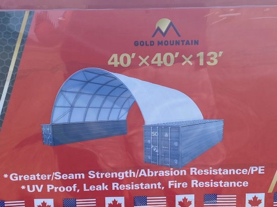 New Gold Moutain 40x40x12 Container Canopy