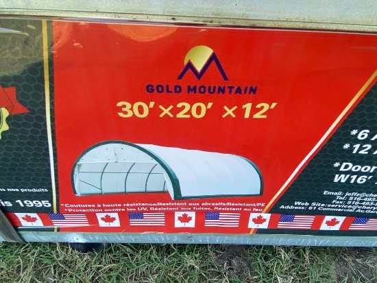 New Gold Mountain 30x20x12 Container Canopy