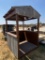 Small deck with tin roof awning