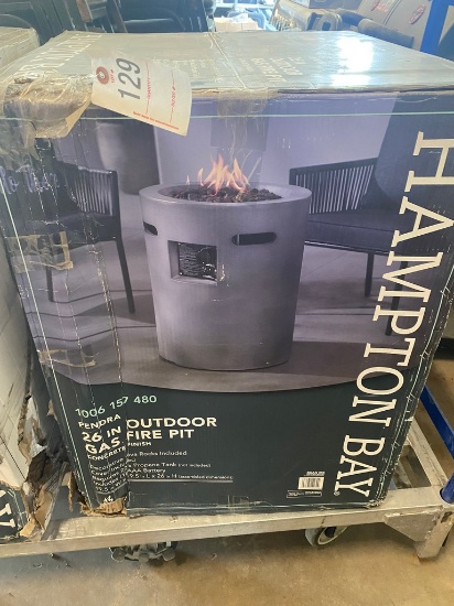 26" Outdoor gas fire pit