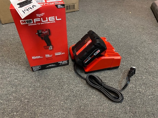Milwaukee fuel 3/8 impact with 5.0 battery & charger