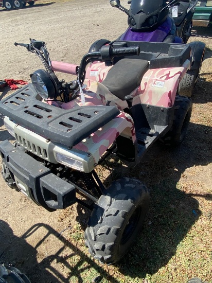 Pink Camo 4 Wheeler unknown condition