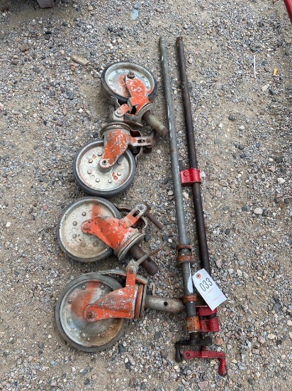 4 Large Castors,wood vise