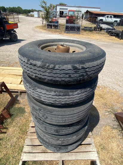 6-7.50R16LT 8 Lug Trailer wheels & tires