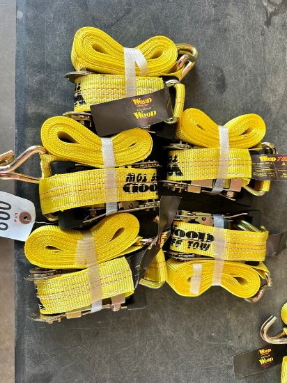 New 5- 1.5 inch rachet straps