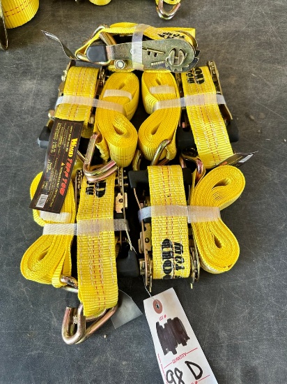 New 5- 1.5 inch rachet straps
