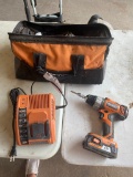 Ridgid 18V Drill Battery & charger