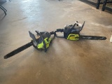 2 poulan Chain saws