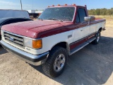 1991 Ford F250 single Cab 4x4 Shows 99K miles 5.8 L runs & drives has title