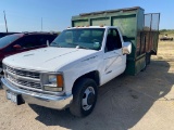 2000 Chevy 3500 1 ton Shows 121K miles standard trans with landscape bed