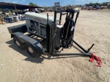 Lincoln SA-200 ARC Welder on trailer with bottles & leads runs wont weld