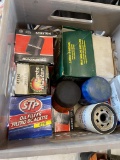 Tote of Hydraulic Lines & crate of misc filter