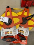 2 Lufkin 300' Measuring  tape,