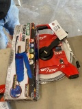 Milwuakee 300' Measuring tape,grease gun
