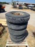 6-7.50R16LT 8 Lug Trailer wheels & tires