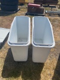 2 White Rolling bine