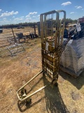 Rolling Cagged Metal Cart