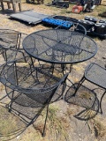 Metal Patio Table & 4 Chairs