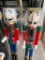 2 Nut Cracker wood statues