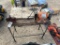 Shop Table with Bench grinder & vise
