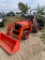 02 Kubota B7500 Front loader 4x4 with 5' bush hog and box blade with ripper