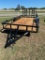 New 2024 J&C 16' Utility Trailer with gate tandem 3500lb Axles
