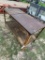 Shop Table with Bench grinder & vise