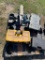Pallet of Ryobi Saw,tool boxes with content