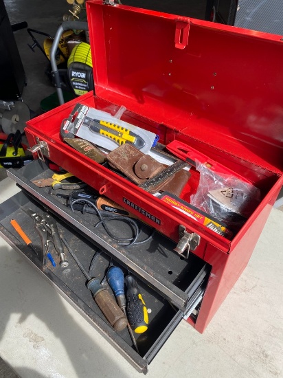 Craftsman tool box with content