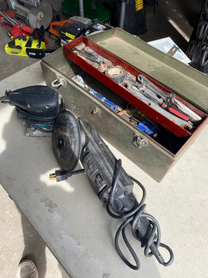 2 Sanders,tool box with content