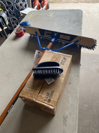 Shop Broom,box of wire brushes