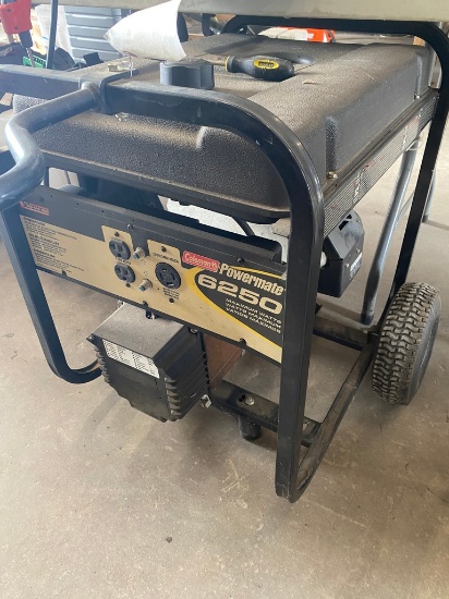 Coleman Powermate 6250 Max Wastt Generator runs
