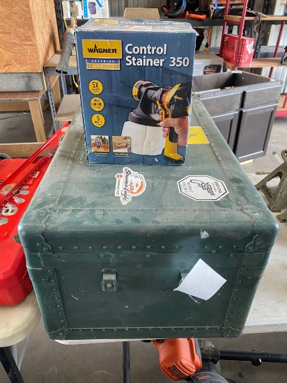 Wooden Trunk & Wagner Stainer