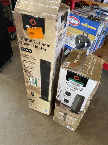 23" Digital ceramic tower heaters
