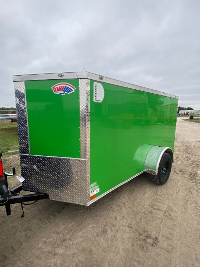 New 2023 5x10 Tow 1/0 enclosed trailer has MSO