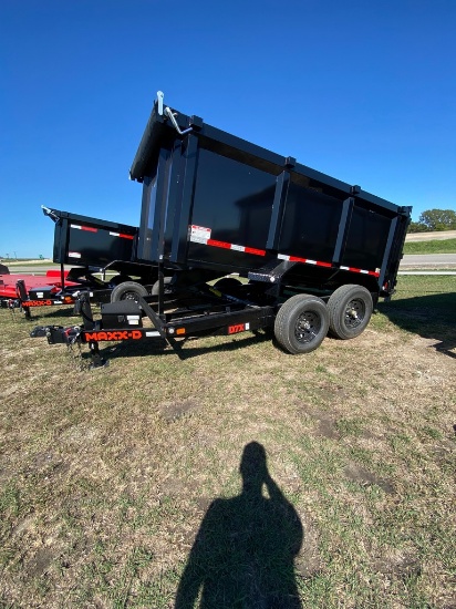 2023 Maxx D D7X 12' dump Trailer 4' sides,tarp,tandem 5200 lb Axles with brakes , ramps